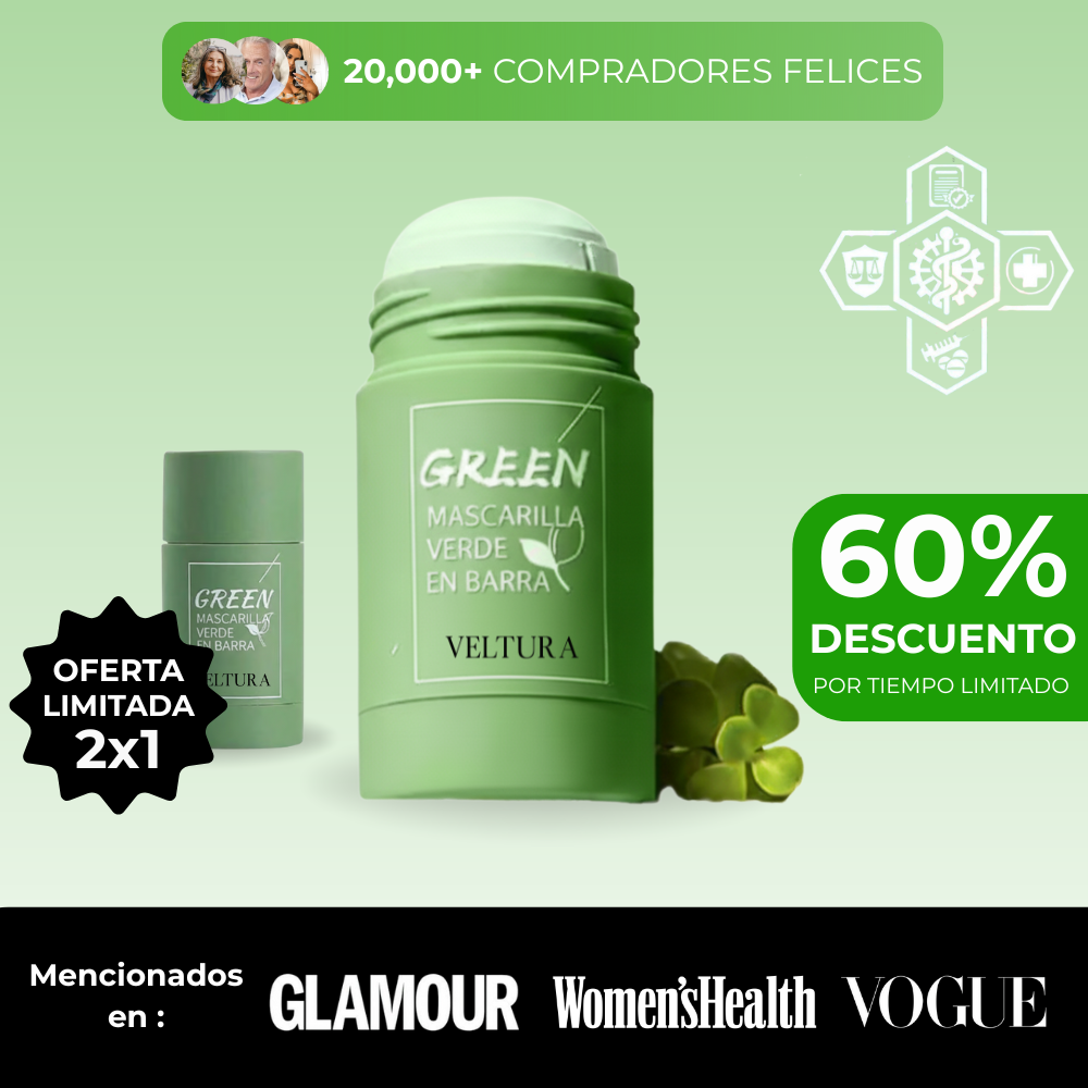 Mascarilla ClariTea Veltura™ - Oferta Limitada 2X1 - Best Seller 2024