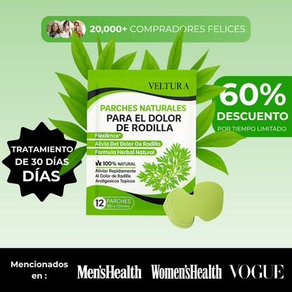 Parches Naturales para el Dolor de Rodilla Veltura™ - Edición Limitada