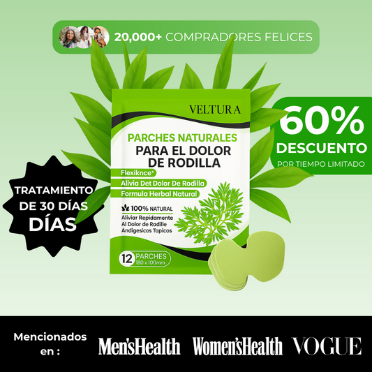 Parches Naturales para el Dolor de Rodilla Veltura™ - Edición Limitada